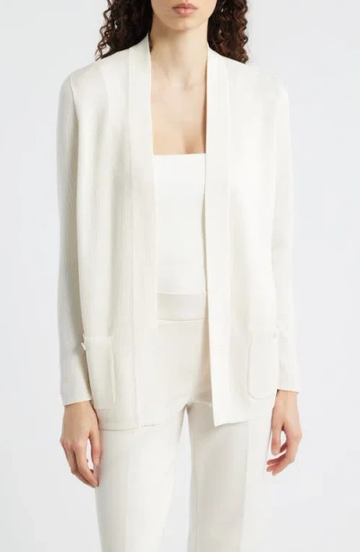 Anne Klein Malibu Open Front Cardigan In Neutral