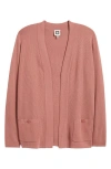 Anne Klein Malibu Open Front Cardigan In Pink