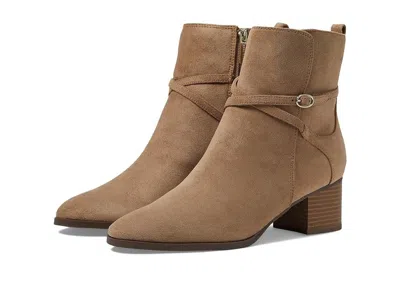 Anne Klein Maurice Boots Women's Sand Pointed Toe Ankle Bootie Jobb785 In Brown
