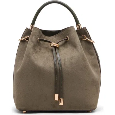 Anne Klein Medium Bucket Bag With Pouch In Gray