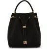 Anne Klein Medium Bucket Bag With Pouch In Black