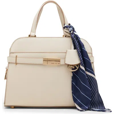 Anne Klein Medium Satchel With Scarf In Sand