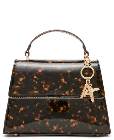 Anne Klein Megan Small Top Handle Satchel Handbag In Brown