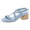 Anne Klein Meliza Womens Slip On Buckle Slingback Sandals In Multi