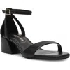 Anne Klein Mia Ankle Strap Sandal In Black