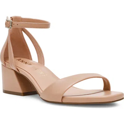 Anne Klein Mia Ankle Strap Sandal In Brown
