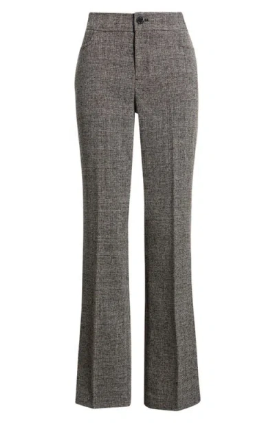 Anne Klein Mid Rise Bootcut Tweed Pants In Anne Black/white Dove