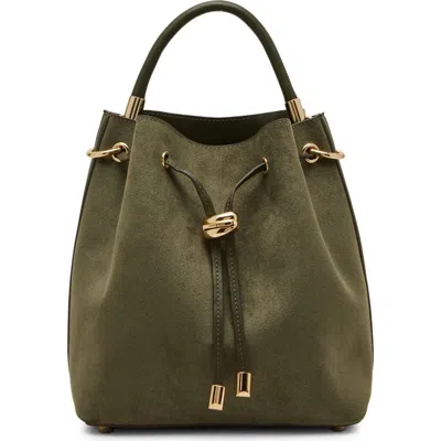 Anne Klein Midi Shoulder Bucket Bag In Green