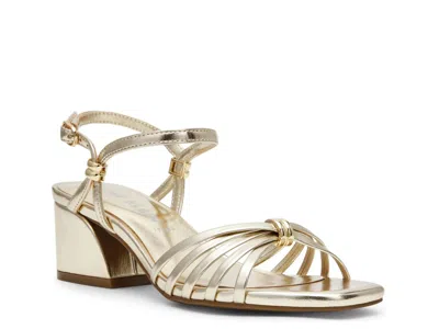 Anne Klein Mikayla Ankle Strap Sandal In Gold