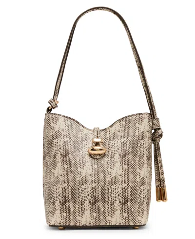Anne Klein Mini Printed Bucket Handbag In Animal Print