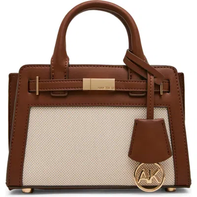 Anne Klein Mini Satchel Bag In Brown