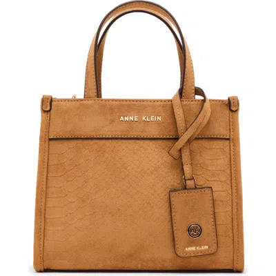 Anne Klein Mini Tote Bag In Tan