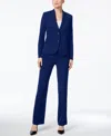 Anne Klein Missy & Petite Executive Collection 3-pc. Pants And Skirt Suit Set, Created For Macy's In Atlantic Grey