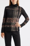Anne Klein Plus Size Turtleneck Luxe-stitch Sweater In Multi