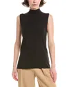 Anne Klein Mock Neck Sweater In Black