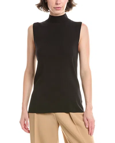 Anne Klein Mock Neck Sweater In Black