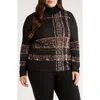 Anne Klein Plus Size Turtleneck Luxe-stitch Sweater In Multi