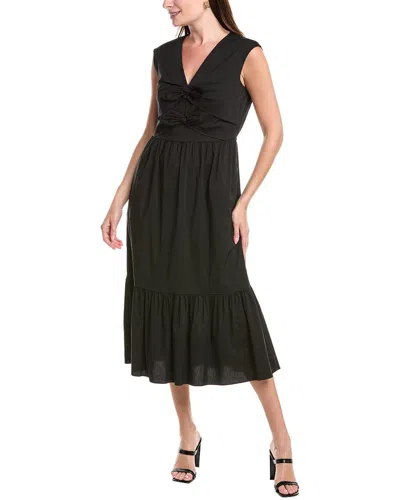 Anne Klein Modern Midi Dress In Black