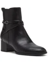 Anne Klein Moore Womens Block Heel Zipper Ankle Boots In Black