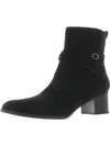 Anne Klein Moore Womens Block Heel Zipper Ankle Boots In Multi