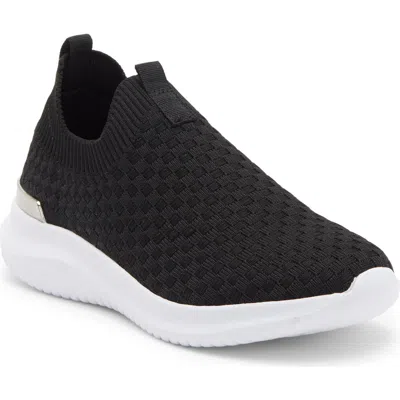 Anne Klein Murphie Knit Slip-on Sneaker In Black