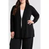 Anne Klein Malibu Open Front Cardigan In Anne Black
