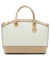 Anne Klein New Recruits Dome Large Satchel Bag In Beige