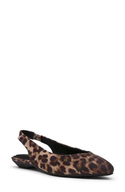 Anne Klein Oliff Slingback Flat In Animal Print