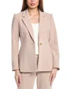 ANNE KLEIN ANNE KLEIN ONE-BUTTON NOTCH COLLAR JACKET