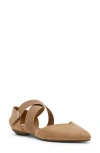 Anne Klein Oswaldo Pointed Toe Flat In Brown