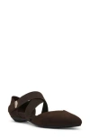 Anne Klein Oswaldo Pointed Toe Flat In Brown