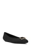 Anne Klein Oswego Pointed Toe Flat In Black