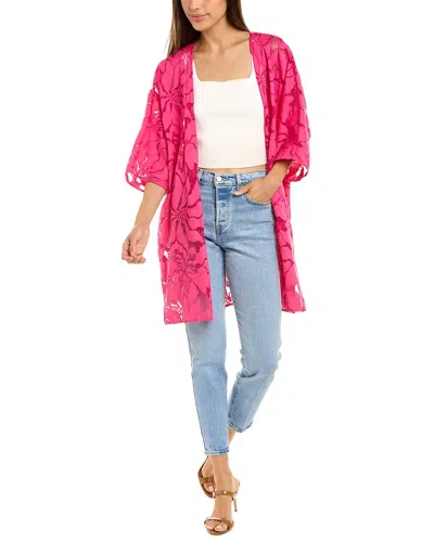 Anne Klein Oversized Cardigan In Pink