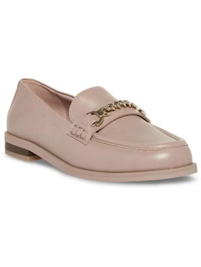 Anne Klein Park Womens Faux Leather Loafers In Beige