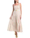 Anne Klein Patio Linen-blend Maxi Dress
