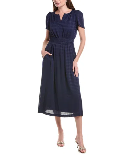 Anne Klein Patio Midi Dress In Blue