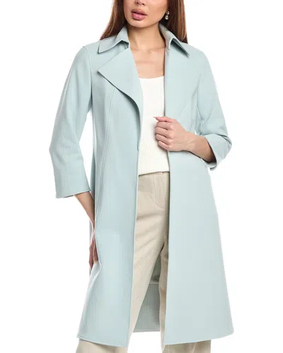 Anne Klein Peak Lapel Topper In Green