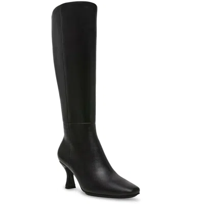 ANNE KLEIN PERFECTION WOMENS ZIPPER LEATHER KNEE-HIGH BOOTS