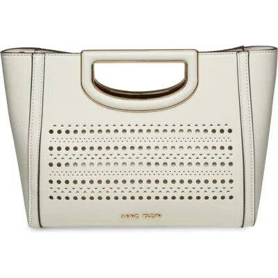 Anne Klein Perforated Convertible Top Handle Bag In Pattern