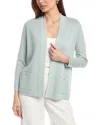 Anne Klein Carmel Womens Open Front Layering Cardigan Sweater In Green