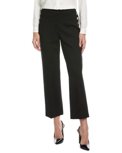 Anne Klein Petite Pull-on Sailor Wide Leg Pant In Black