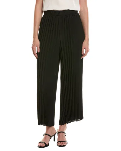 Anne Klein Petite Pull-on Pleated Ankle Pant In Black