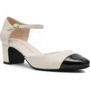 Anne Klein Picus Ankle Strap Pump In White