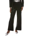 Anne Klein Pinstripe Pant In Black