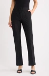 Anne Klein Pinstripe Pull-on Trousers In Blue