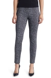 Anne Klein Plaid Jacquard Ankle Pants In Anne Black/anne White