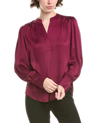 ANNE KLEIN PLEAT FRONT BLOUSE