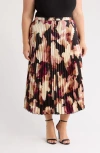 Anne Klein Pleated Pull-on Midi Skirt