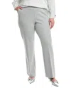 Anne Klein Plus High-rise Pull-on Bootcut Pant In Gray