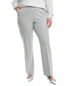 Anne Klein Plus High-rise Pull-on Bootcut Pant In Gray